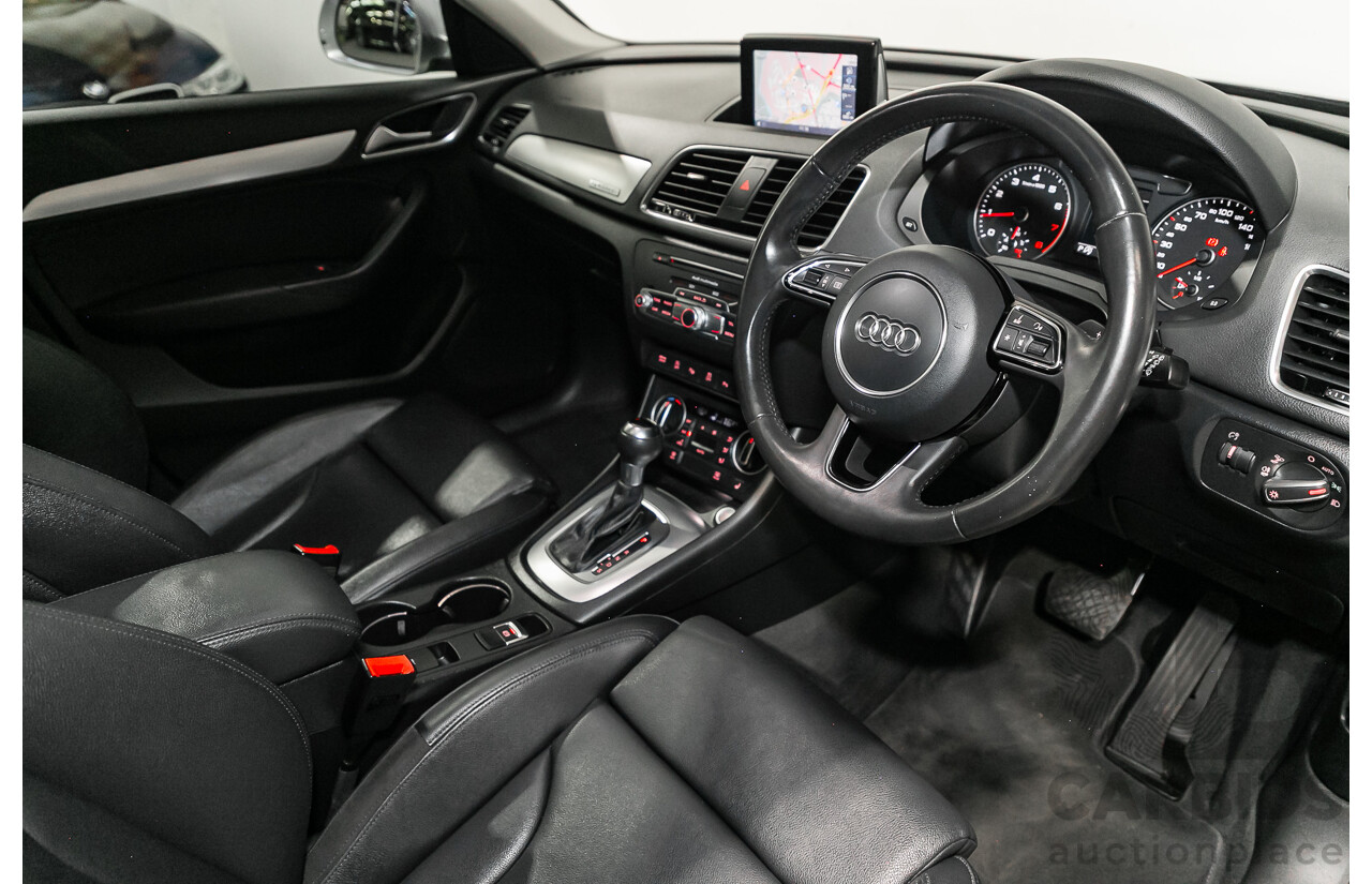 5/2015 Audi Q3 2.0 TFSI SPORT QUATTRO (132kW) AWD 8U MY16 4D Wagon Florett Silver Metallic Turbo 2.0L