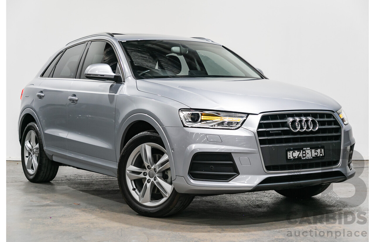 5/2015 Audi Q3 2.0 TFSI SPORT QUATTRO (132kW) AWD 8U MY16 4D Wagon Florett Silver Metallic Turbo 2.0L