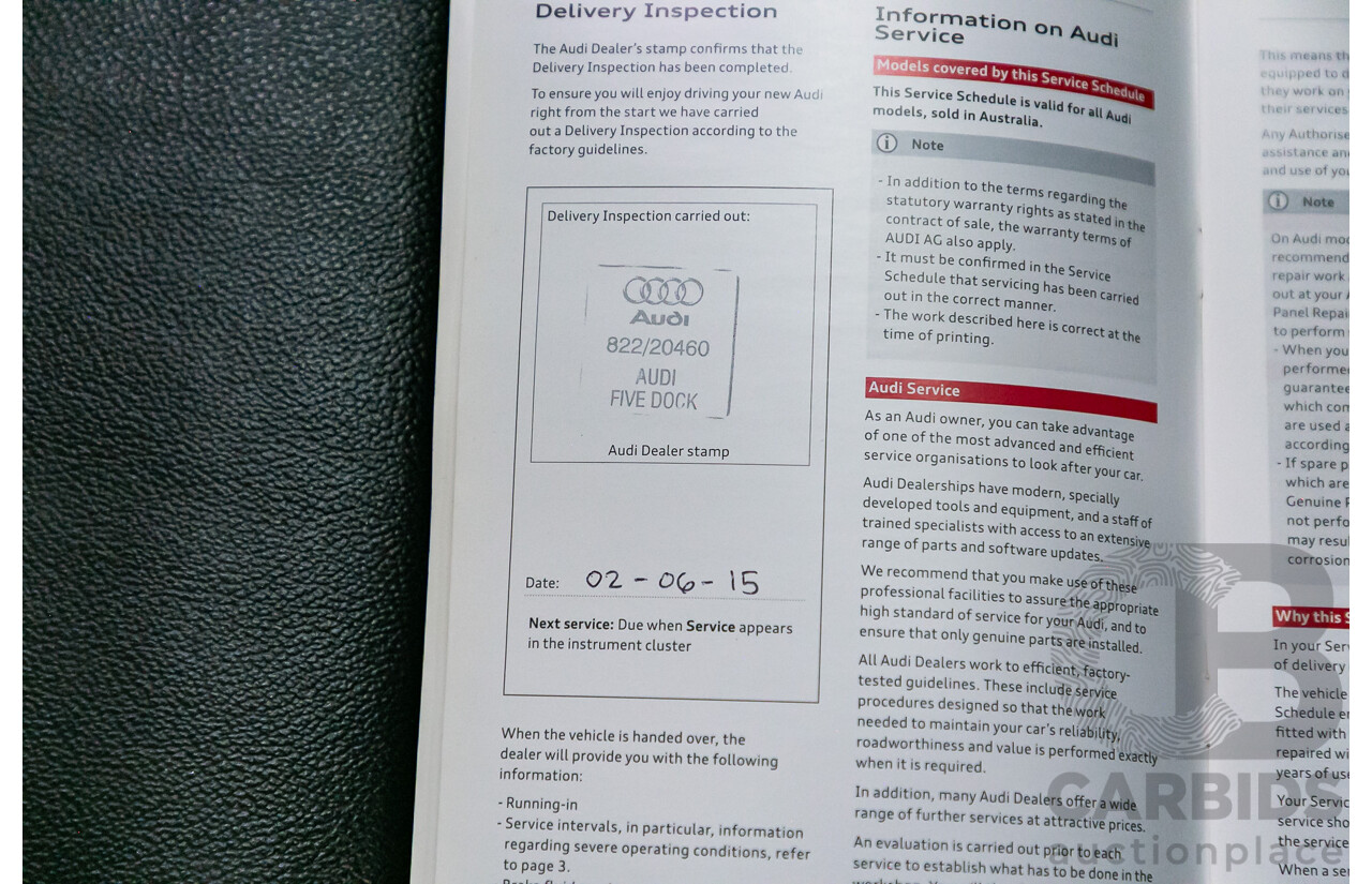 5/2015 Audi Q3 2.0 TFSI SPORT QUATTRO (132kW) AWD 8U MY16 4D Wagon Florett Silver Metallic Turbo 2.0L