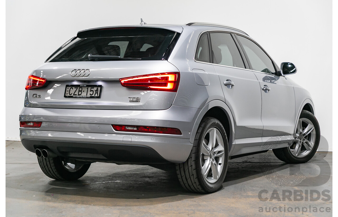 5/2015 Audi Q3 2.0 TFSI SPORT QUATTRO (132kW) AWD 8U MY16 4D Wagon Florett Silver Metallic Turbo 2.0L
