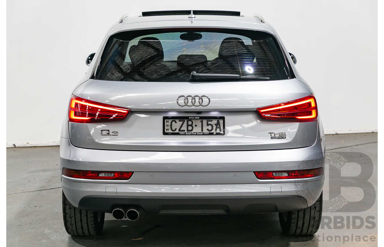 5/2015 Audi Q3 2.0 TFSI SPORT QUATTRO (132kW) AWD 8U MY16 4D Wagon Florett Silver Metallic Turbo 2.0L