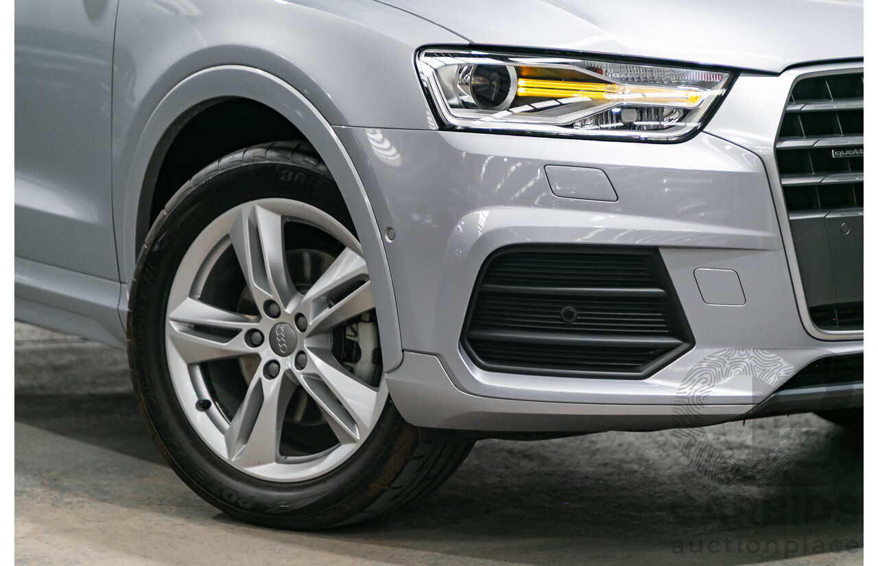 5/2015 Audi Q3 2.0 TFSI SPORT QUATTRO (132kW) AWD 8U MY16 4D Wagon Florett Silver Metallic Turbo 2.0L