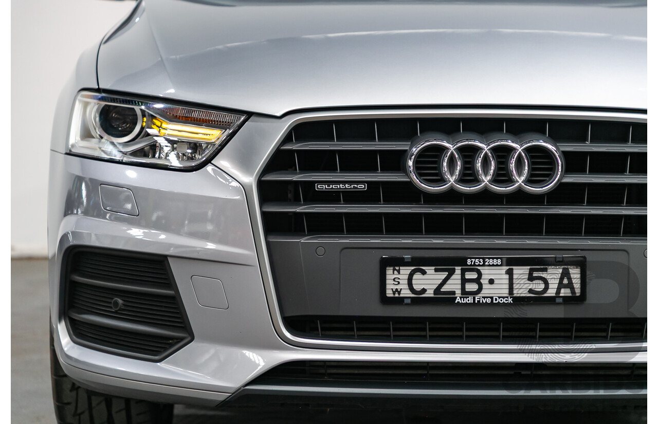 5/2015 Audi Q3 2.0 TFSI SPORT QUATTRO (132kW) AWD 8U MY16 4D Wagon Florett Silver Metallic Turbo 2.0L