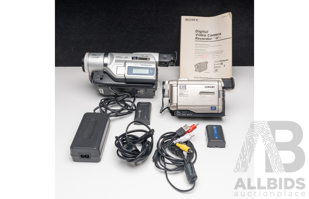 Sony Digital Video Camera Recorders DCR-TRV120 and DCR-TRV10 with Carl Zeiss Optics
