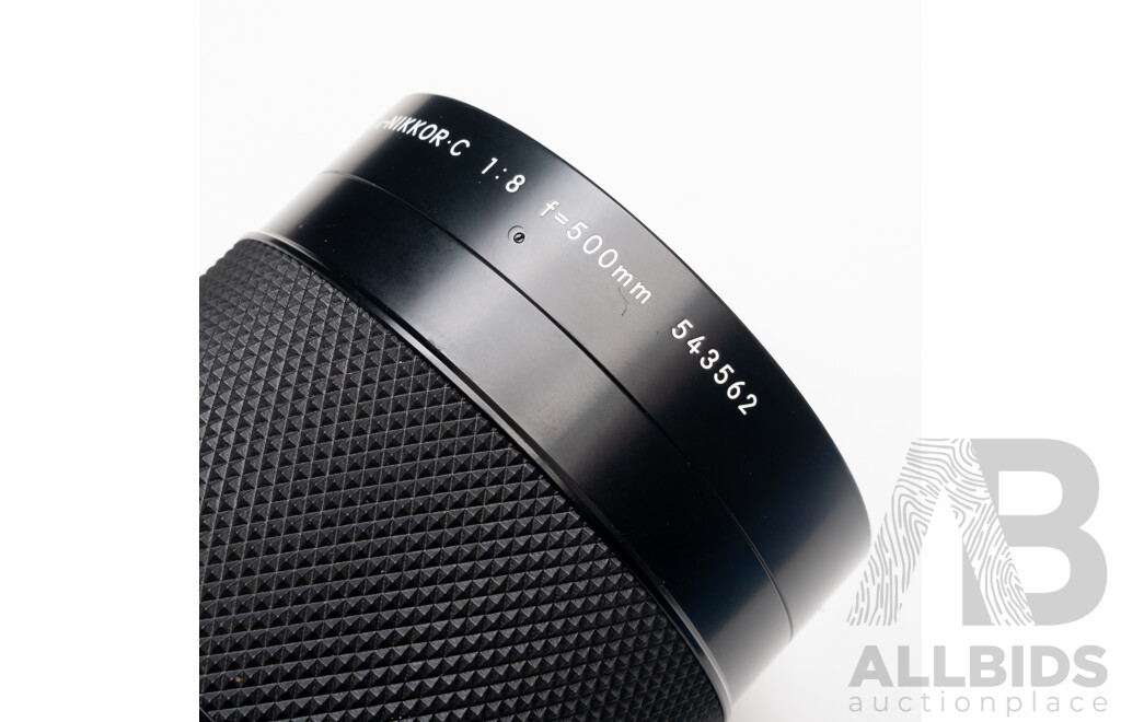 Nikon F Camera with 50mm F/1.4 Lens, Nikon 20mm F/3.5 Lens, Nikon 70–210mm F/4–5.6 Lens, Nikon 500mm F/8 Mirror Lens and Nikon CoolScan IV Digital Scanner