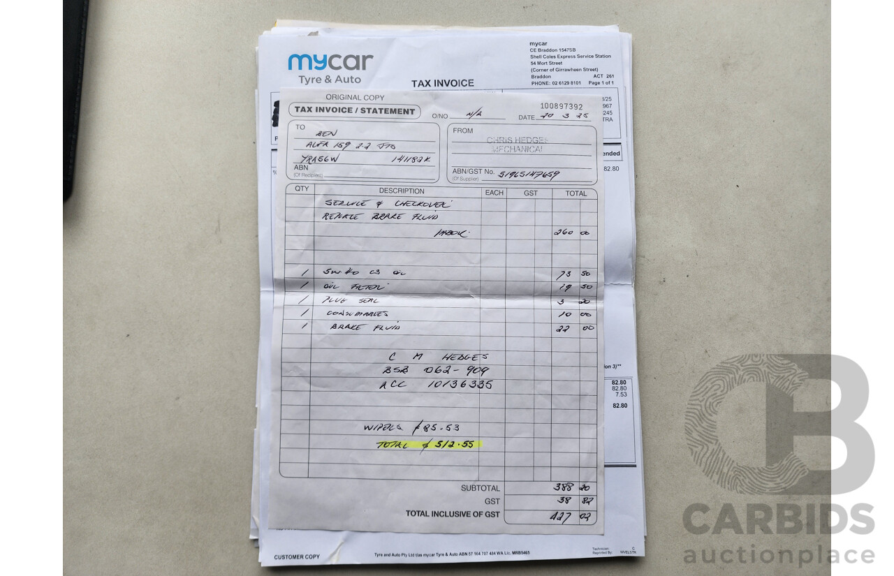 5/2010 Alfa Romeo 159 2.2 JTS MY09 4d Sedan Black 2.2L