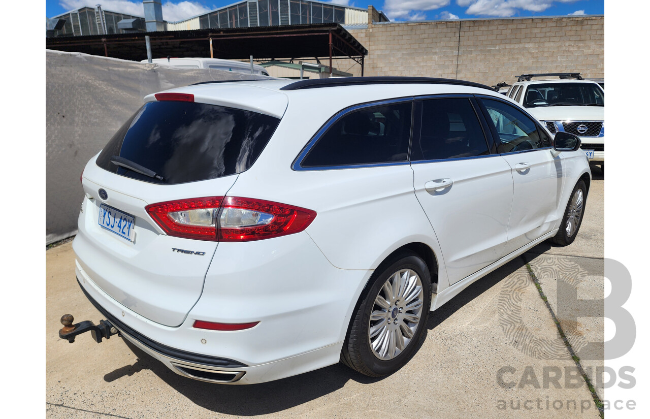 1/2017 Ford Mondeo Trend TDCi MD 4d Wagon White 2.0L
