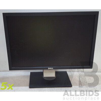 Dell Professional (P2210f) 22-Inch Widescreen LCD Monitor - Lot of Five