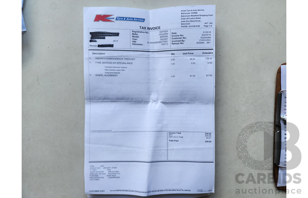 9/2007 Holden Barina  TK MY07 3d Hatchback Silver 1.6L