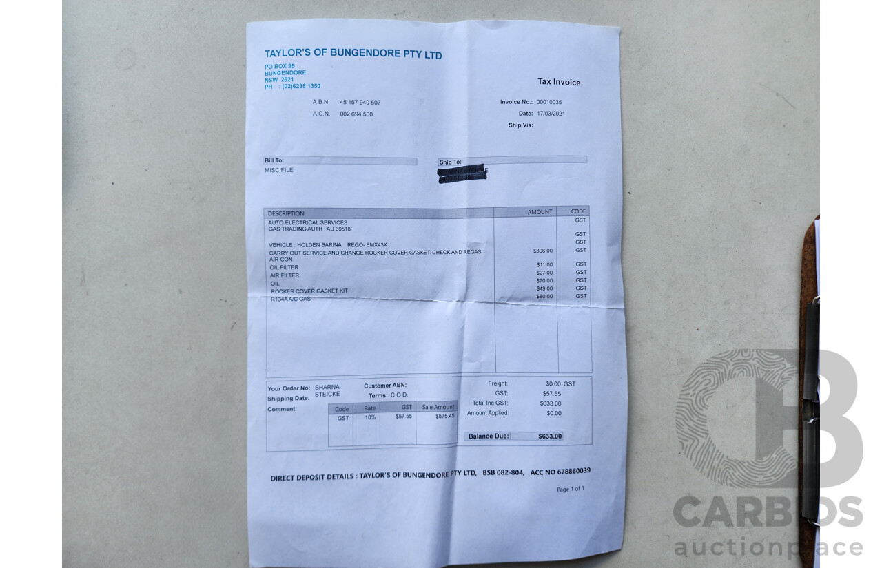 9/2007 Holden Barina  TK MY07 3d Hatchback Silver 1.6L