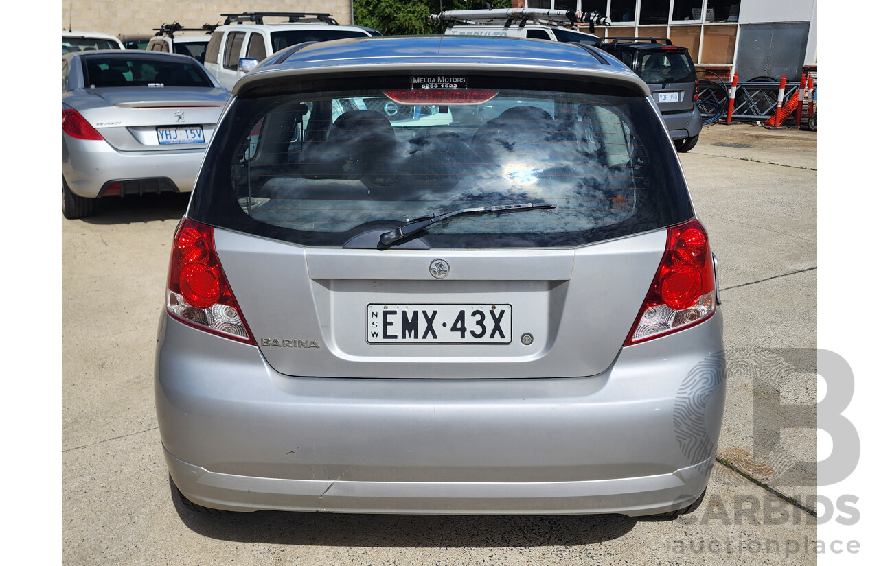 9/2007 Holden Barina  TK MY07 3d Hatchback Silver 1.6L