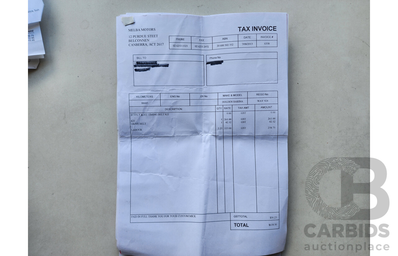 9/2007 Holden Barina  TK MY07 3d Hatchback Silver 1.6L