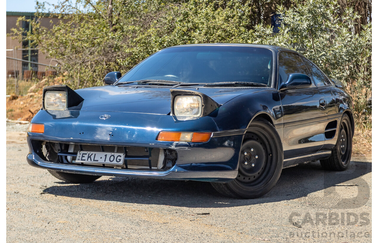 8/1990 Toyota MR2 RWD 2D Targa Coupe Blue 2.0L