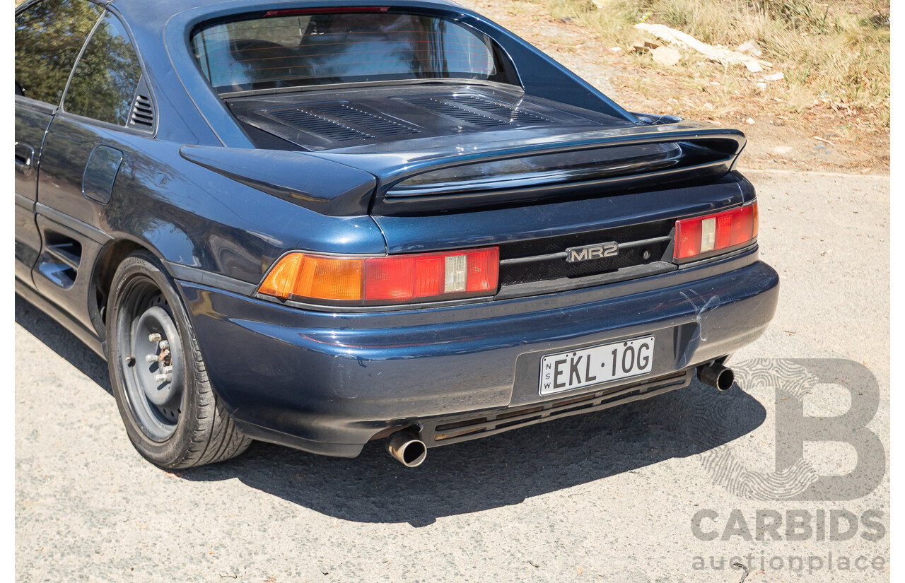8/1990 Toyota MR2 RWD 2D Targa Coupe Blue 2.0L