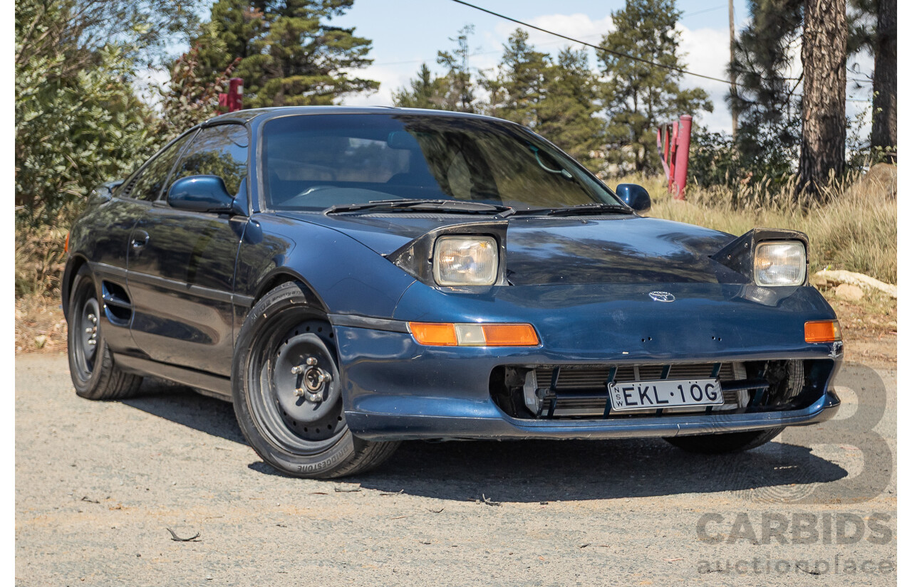 8/1990 Toyota MR2 RWD 2D Targa Coupe Blue 2.0L