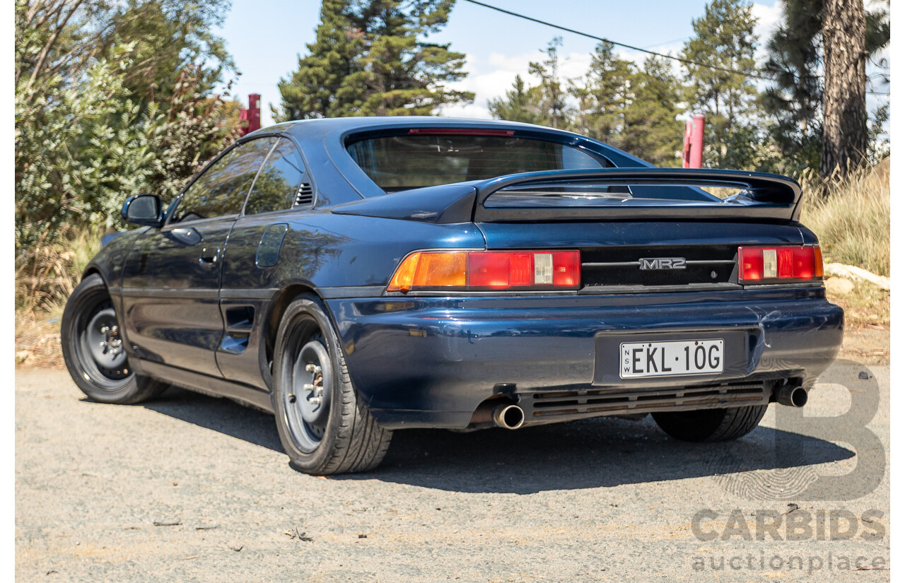 8/1990 Toyota MR2 RWD 2D Targa Coupe Blue 2.0L