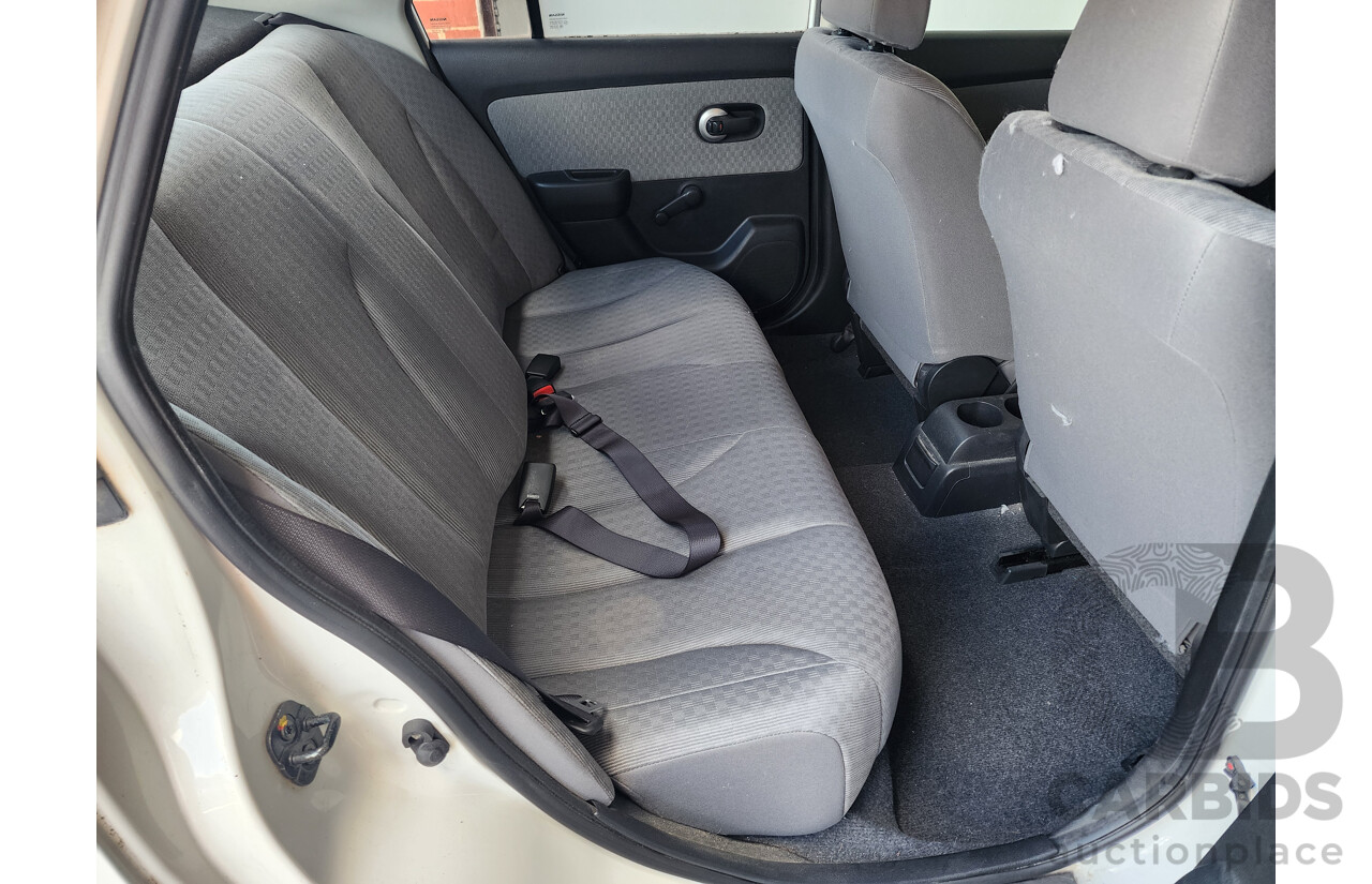 3/2008 Nissan Tiida ST C11 MY07 4d Sedan White 1.8L