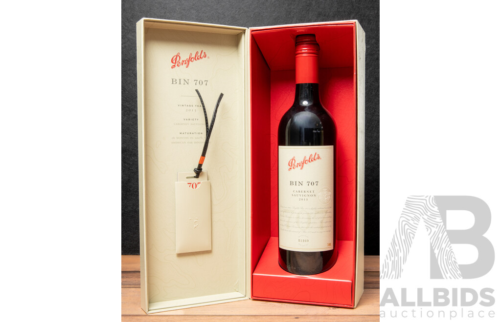 Penfolds Bin 707 Cabernet Sauvignon Vintage 2013 in Gift Presentation Box