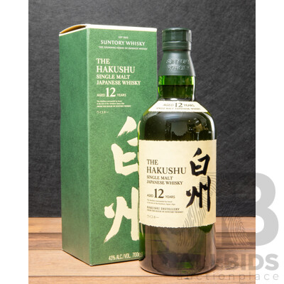 Suntory Whiskey 'The Hakushu' Single Malt Japanese Whisky