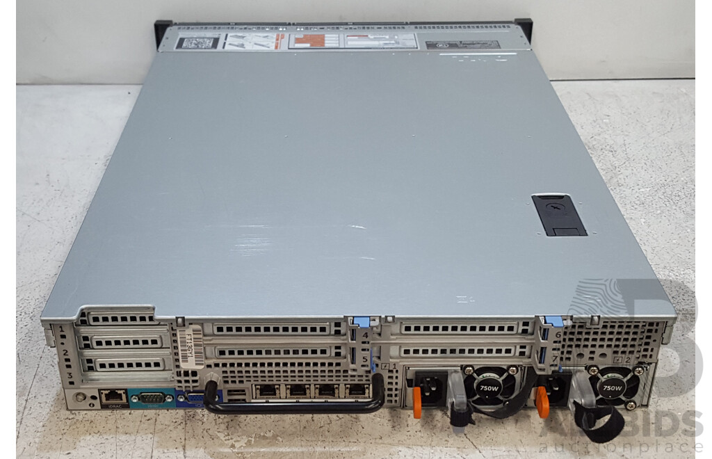 Dell PowerEdge R720 Dual Intel Xeon (E5-2630 0) 2.30GHz-2.80GHz 6-Core CPU 2RU Server w/ 64GB DDR3