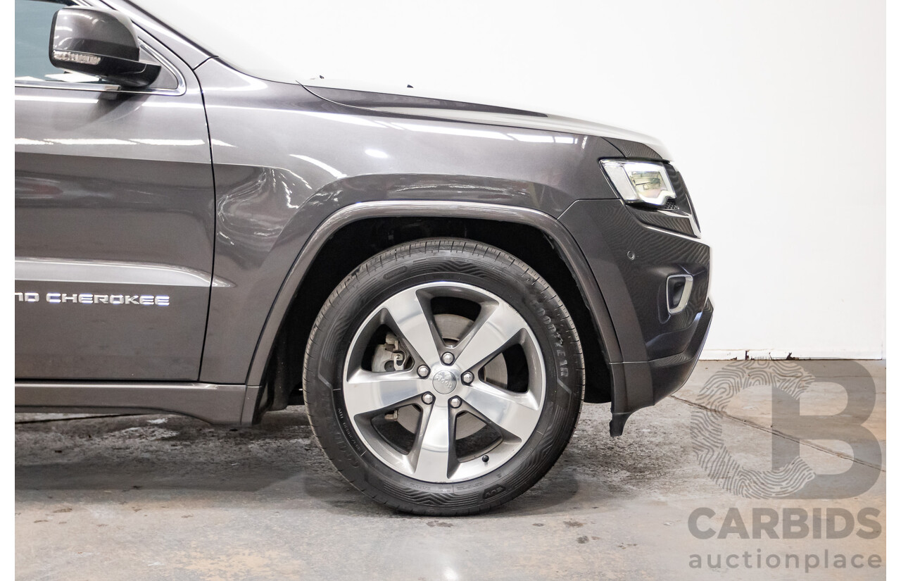 11/2016 Jeep Grand Cherokee Overland (4x4) WK MY15 4D Wagon Granite Crystal Metallic 3.6L V6