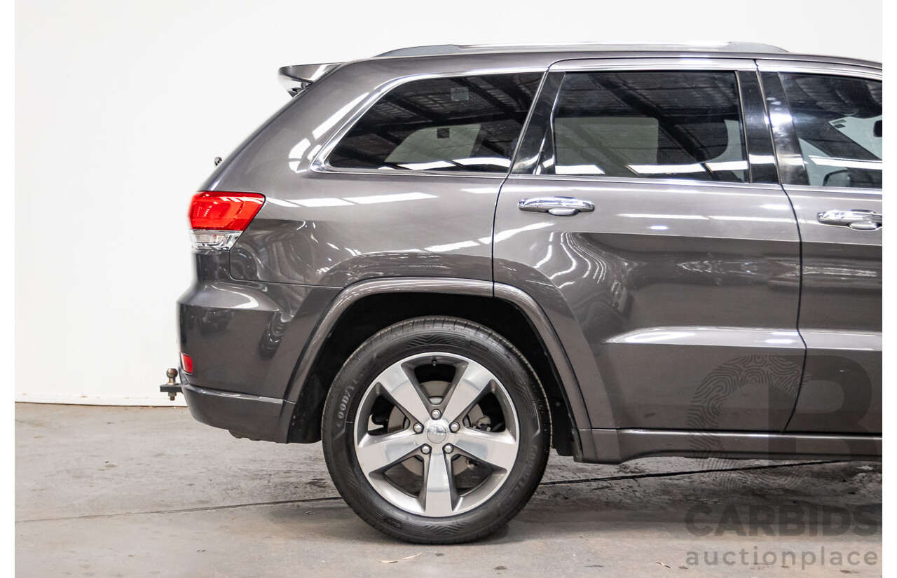 11/2016 Jeep Grand Cherokee Overland (4x4) WK MY15 4D Wagon Granite Crystal Metallic 3.6L V6