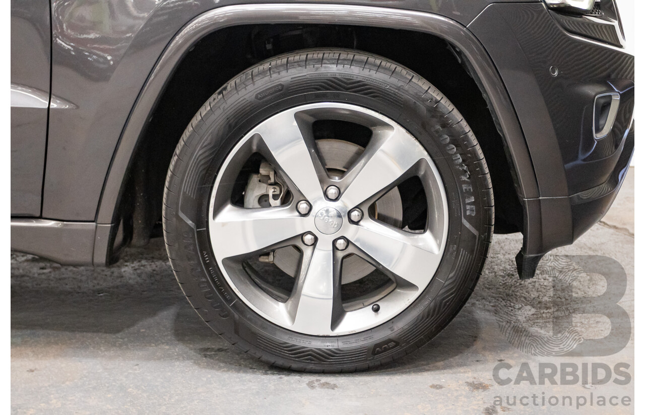 11/2016 Jeep Grand Cherokee Overland (4x4) WK MY15 4D Wagon Granite Crystal Metallic 3.6L V6