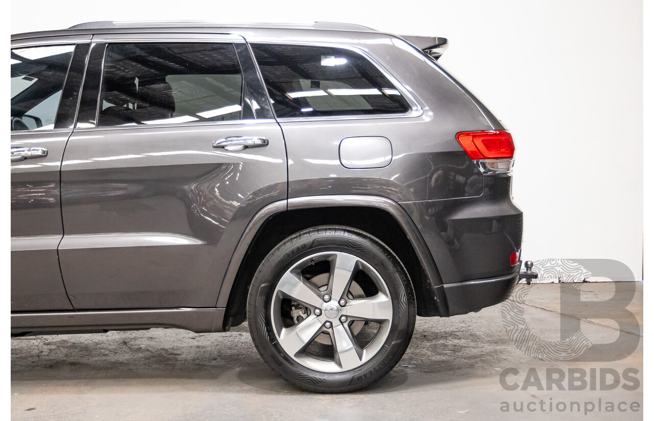 11/2016 Jeep Grand Cherokee Overland (4x4) WK MY15 4D Wagon Granite Crystal Metallic 3.6L V6