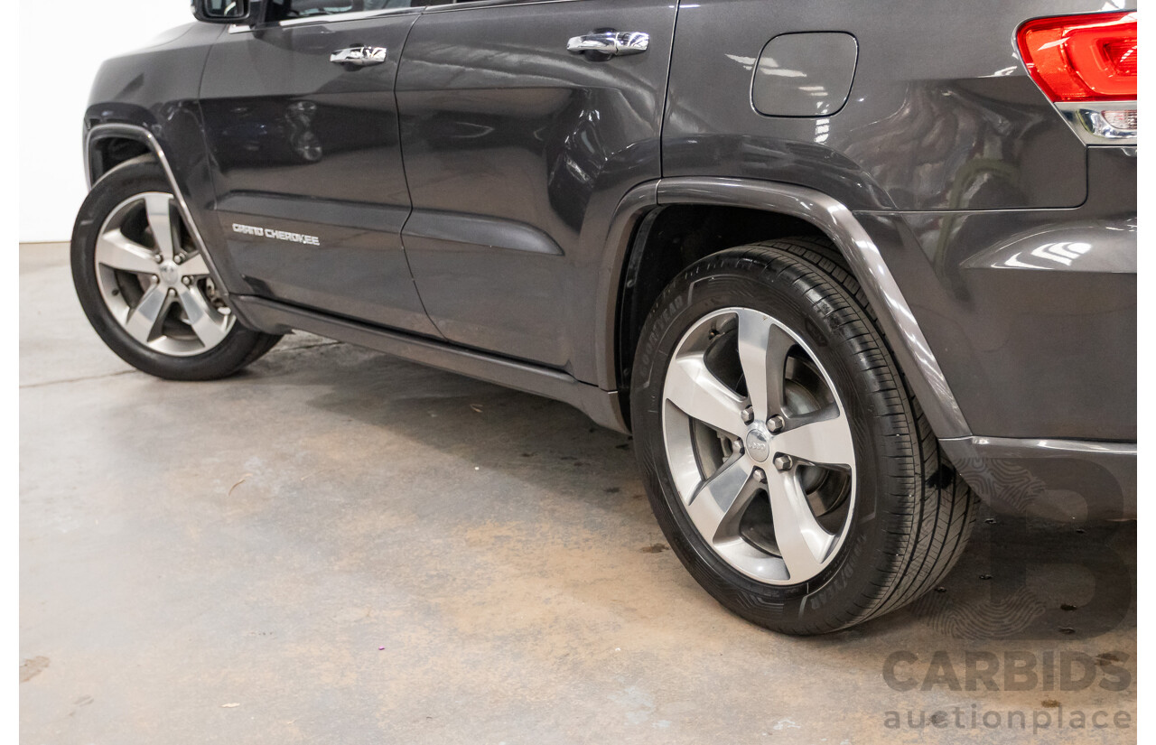 11/2016 Jeep Grand Cherokee Overland (4x4) WK MY15 4D Wagon Granite Crystal Metallic 3.6L V6