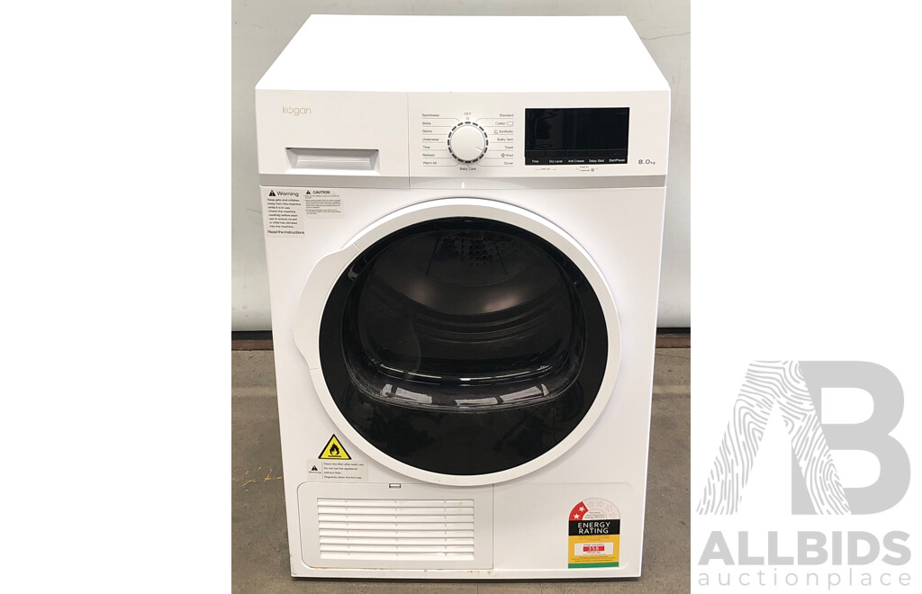 Kogan 8kg Front Loader Condenser Clothes Dryer