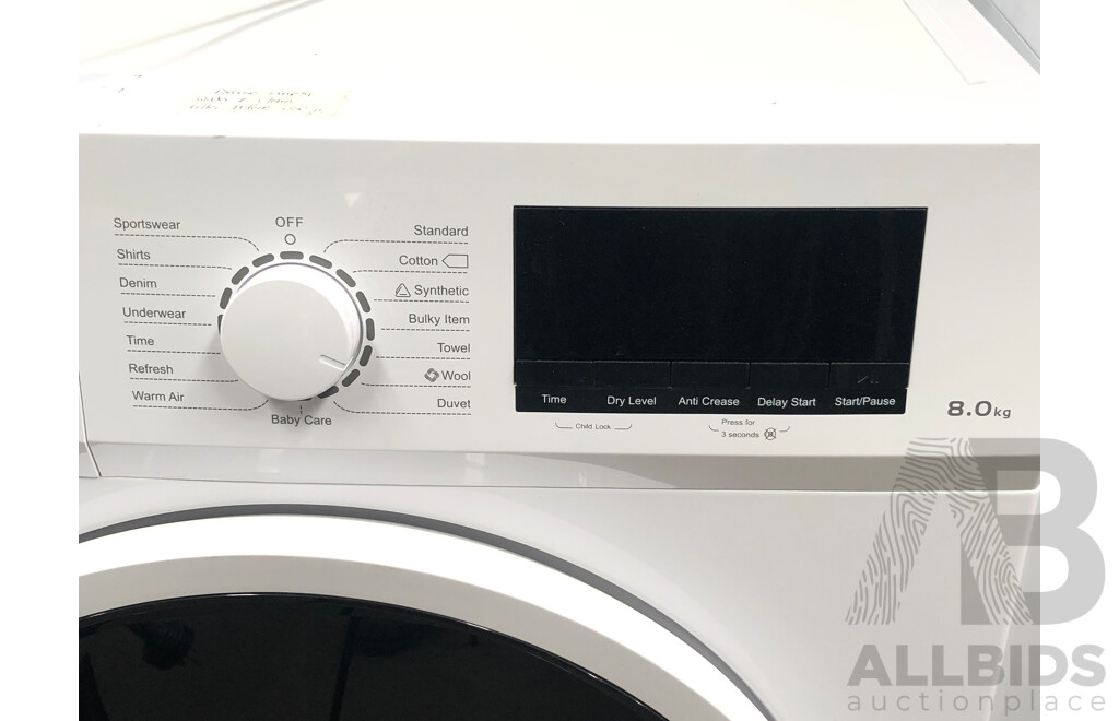 Kogan 8kg Front Loader Condenser Clothes Dryer