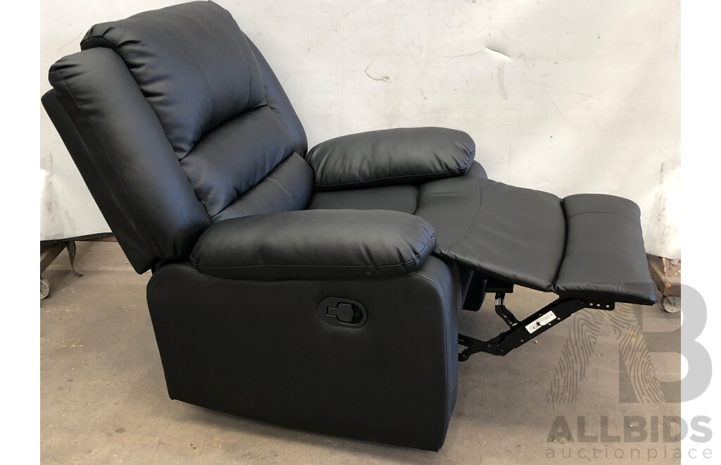 Fortia Faux Leather Luxury Recliner Armchair