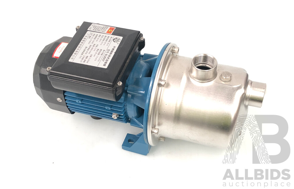 Stainless Steel 370 Watt Electric Self Suction Water Pump - New