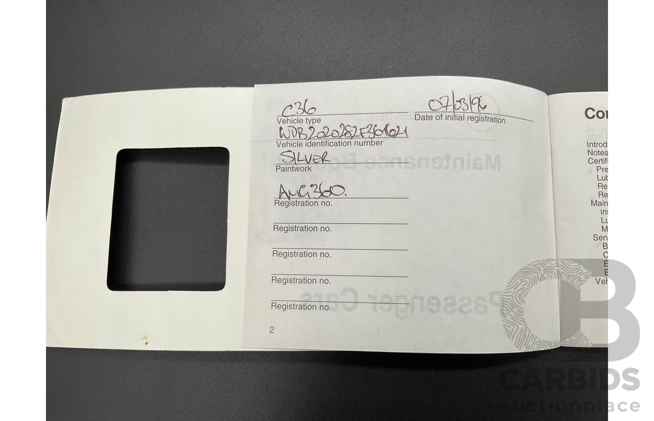 3/1996 Mercedes-Benz C36 AMG 4d Sedan Brilliant Silver Metallic 3.6L