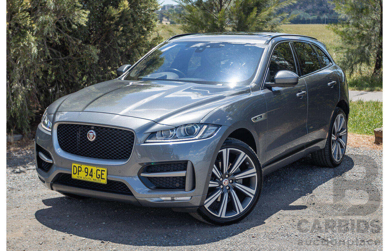 7/2016 Jaguar F-Pace 35t R-Sport (AWD) 4D Wagon Grey 3.0L