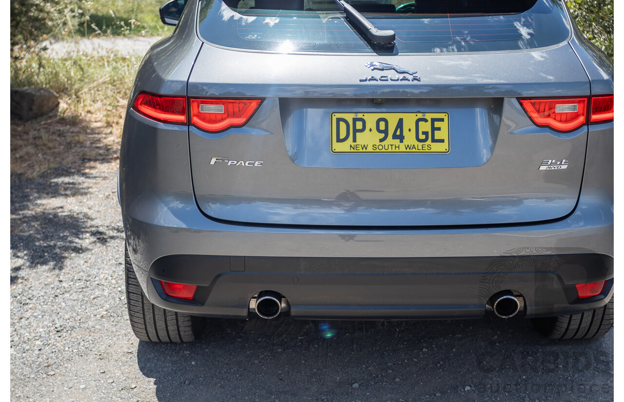 7/2016 Jaguar F-Pace 35t R-Sport (AWD) 4D Wagon Grey 3.0L