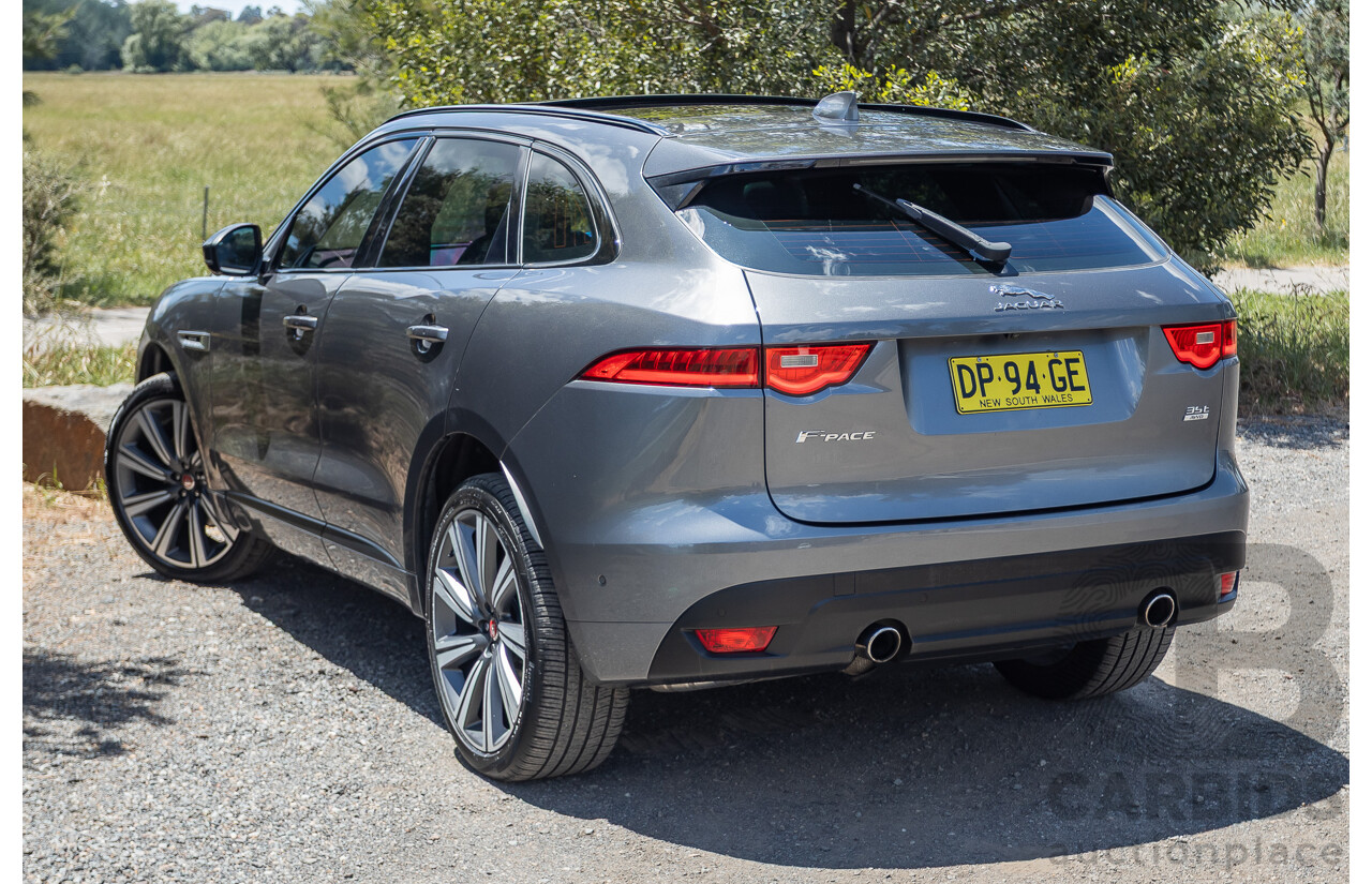 7/2016 Jaguar F-Pace 35t R-Sport (AWD) 4D Wagon Grey 3.0L