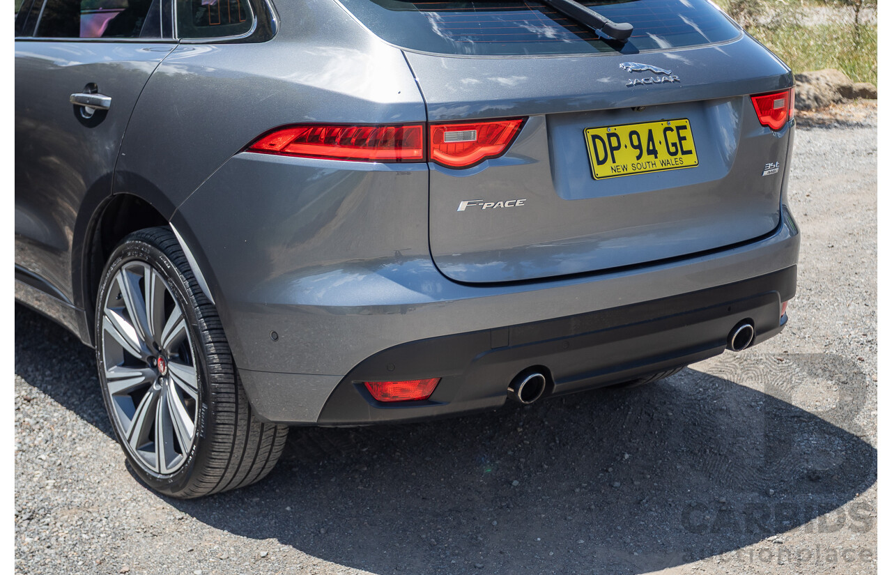 7/2016 Jaguar F-Pace 35t R-Sport (AWD) 4D Wagon Grey 3.0L
