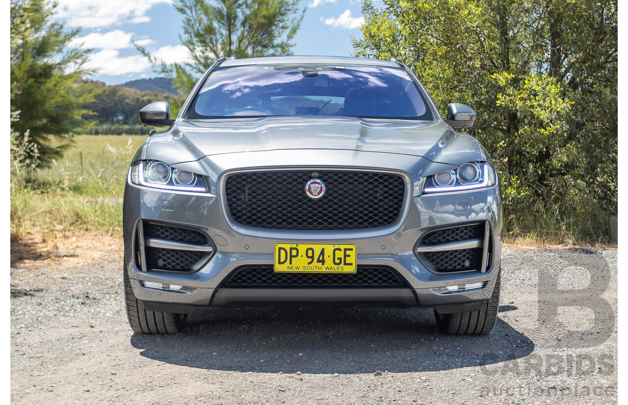 7/2016 Jaguar F-Pace 35t R-Sport (AWD) 4D Wagon Grey 3.0L