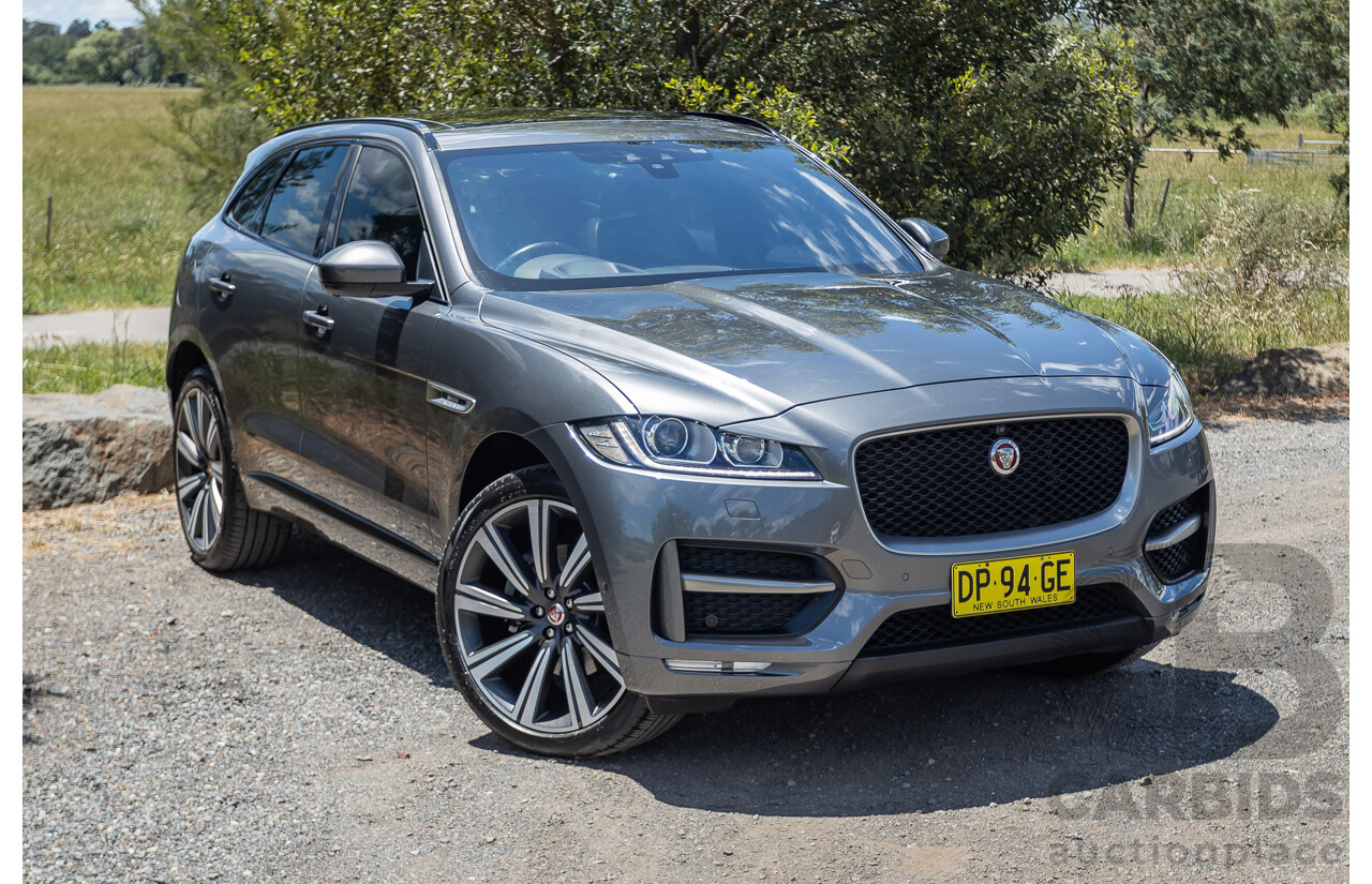 7/2016 Jaguar F-Pace 35t R-Sport (AWD) 4D Wagon Grey 3.0L