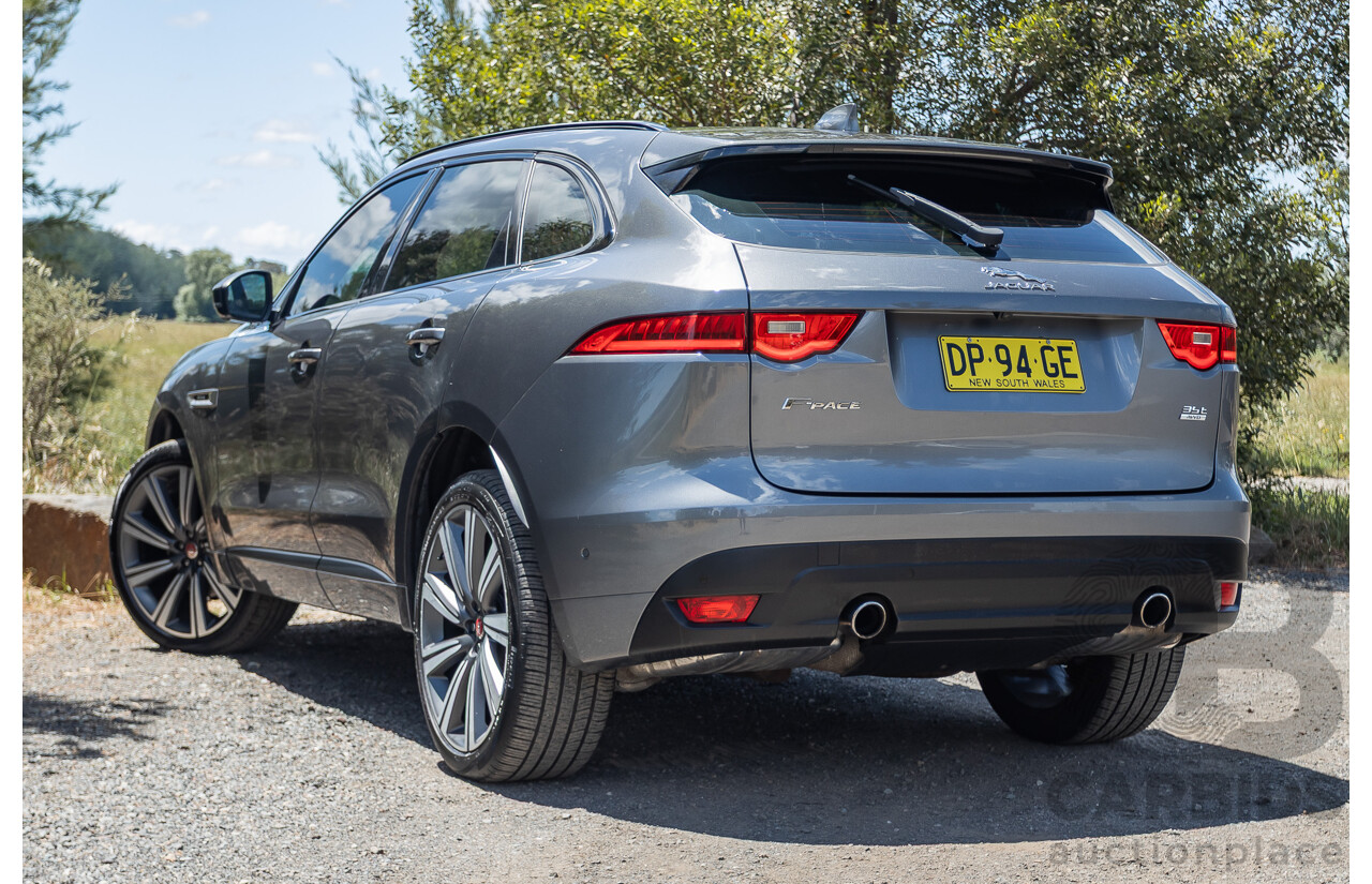 7/2016 Jaguar F-Pace 35t R-Sport (AWD) 4D Wagon Grey 3.0L