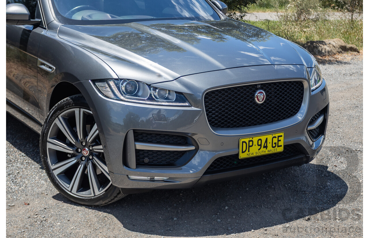 7/2016 Jaguar F-Pace 35t R-Sport (AWD) 4D Wagon Grey 3.0L