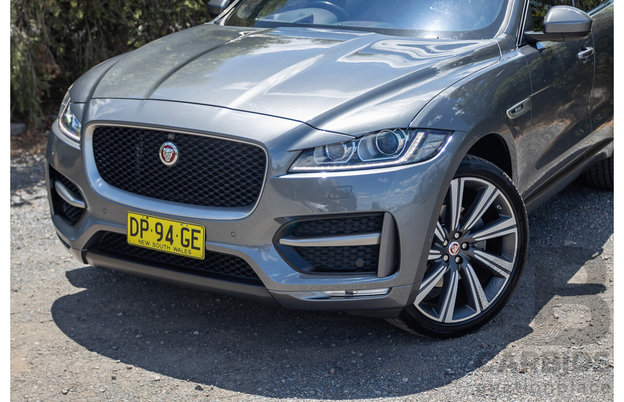 7/2016 Jaguar F-Pace 35t R-Sport (AWD) 4D Wagon Grey 3.0L