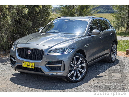 7/2016 Jaguar F-Pace 35t R-Sport (AWD) 4D Wagon Grey 3.0L