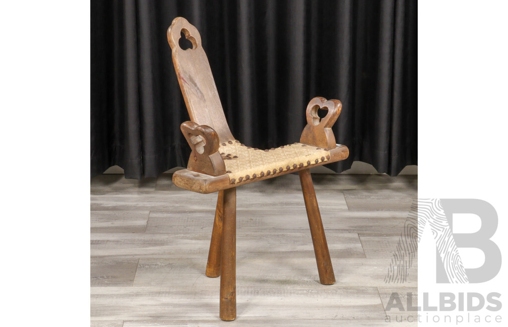 Vintage Spanish Birthing Chair