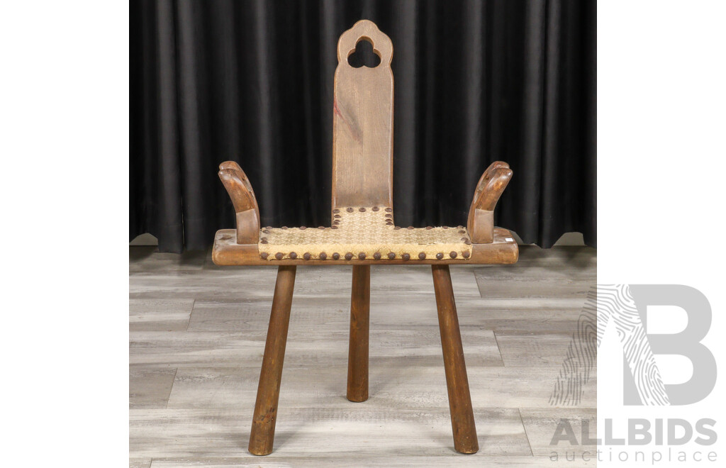 Vintage Spanish Birthing Chair