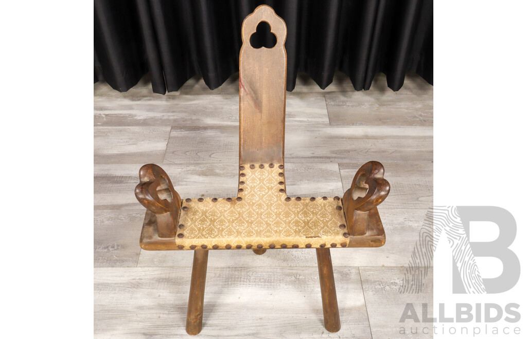 Vintage Spanish Birthing Chair