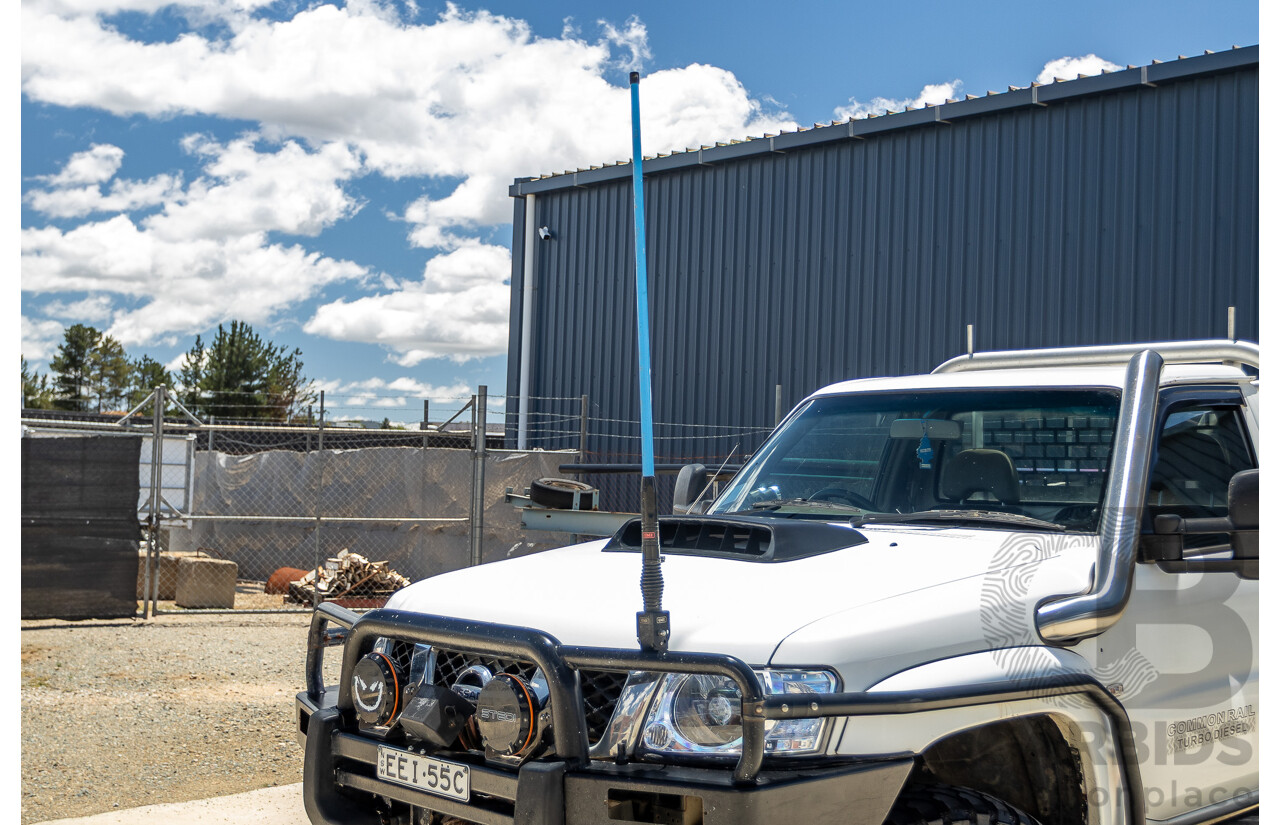 3/2009 Nissan Patrol DX (4x4) GU MY08 Leaf C/Chas White Turbo Diesel 3.0L