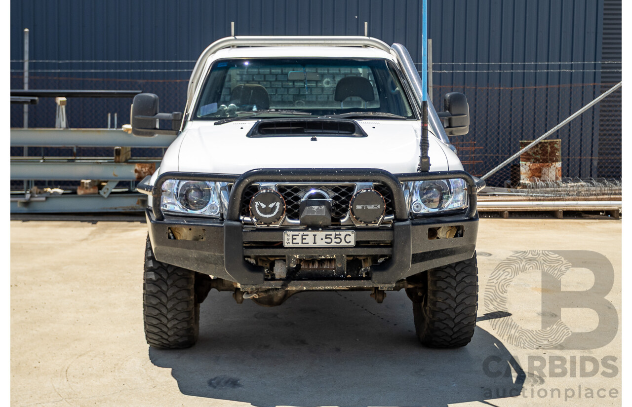 3/2009 Nissan Patrol DX (4x4) GU MY08 Leaf C/Chas White Turbo Diesel 3.0L