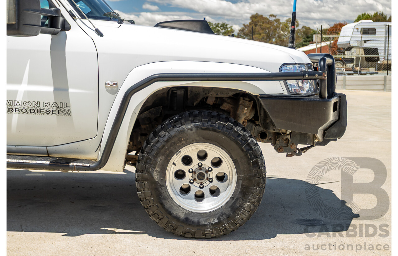 3/2009 Nissan Patrol DX (4x4) GU MY08 Leaf C/Chas White Turbo Diesel 3.0L